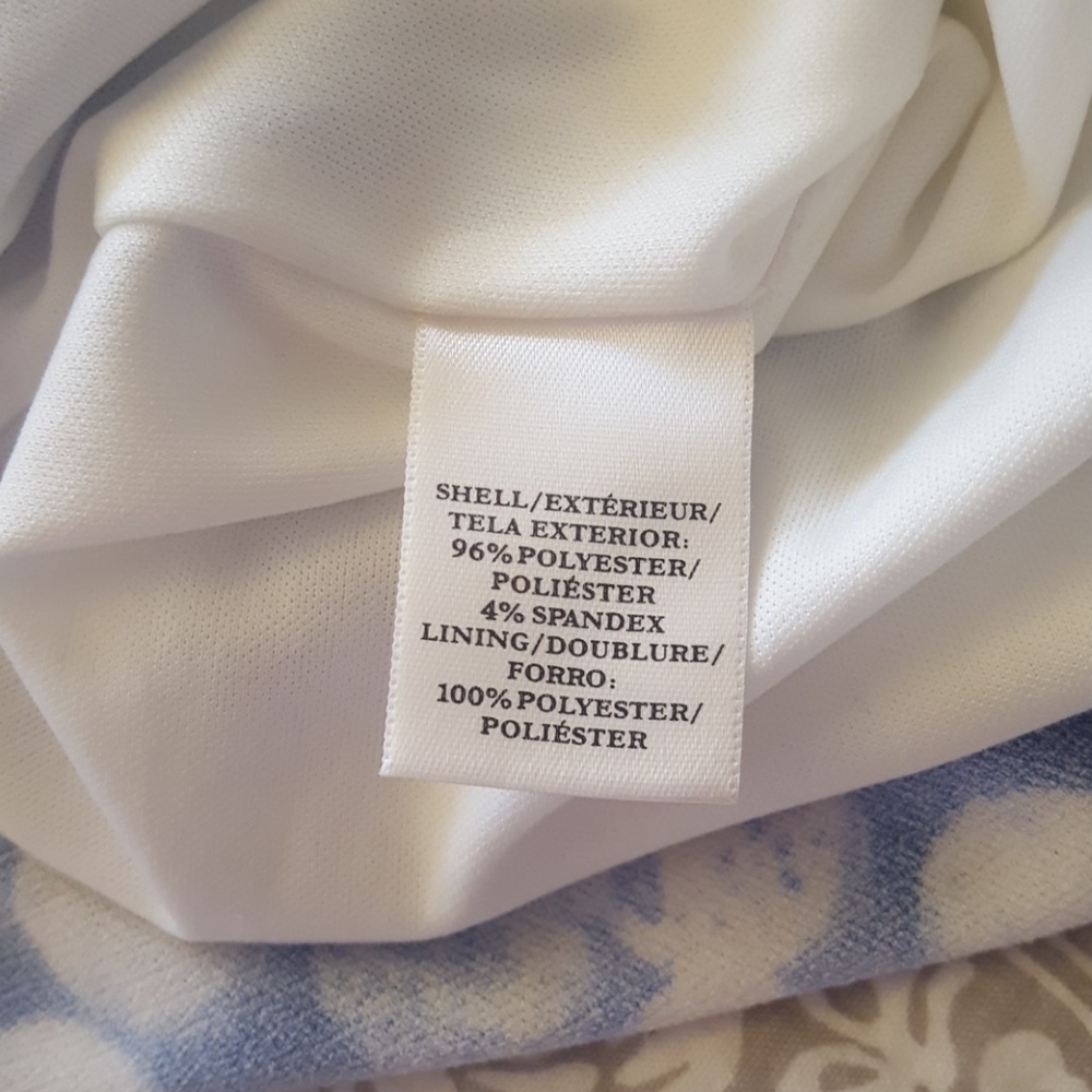 Ann Taylor Blue White Dot Sleeveless Summer Dress - Picture 6 of 6